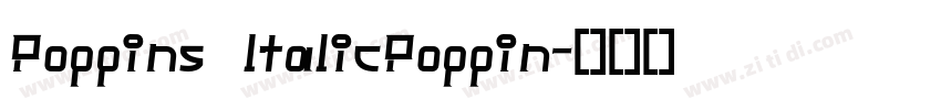 Poppins ltalicPoppin字体转换